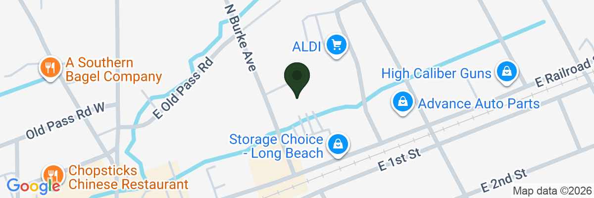 Map showing facility locations